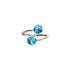 Cobalt | .925 Sterling Silver | Firefly Glass | Infinity Helix Ring